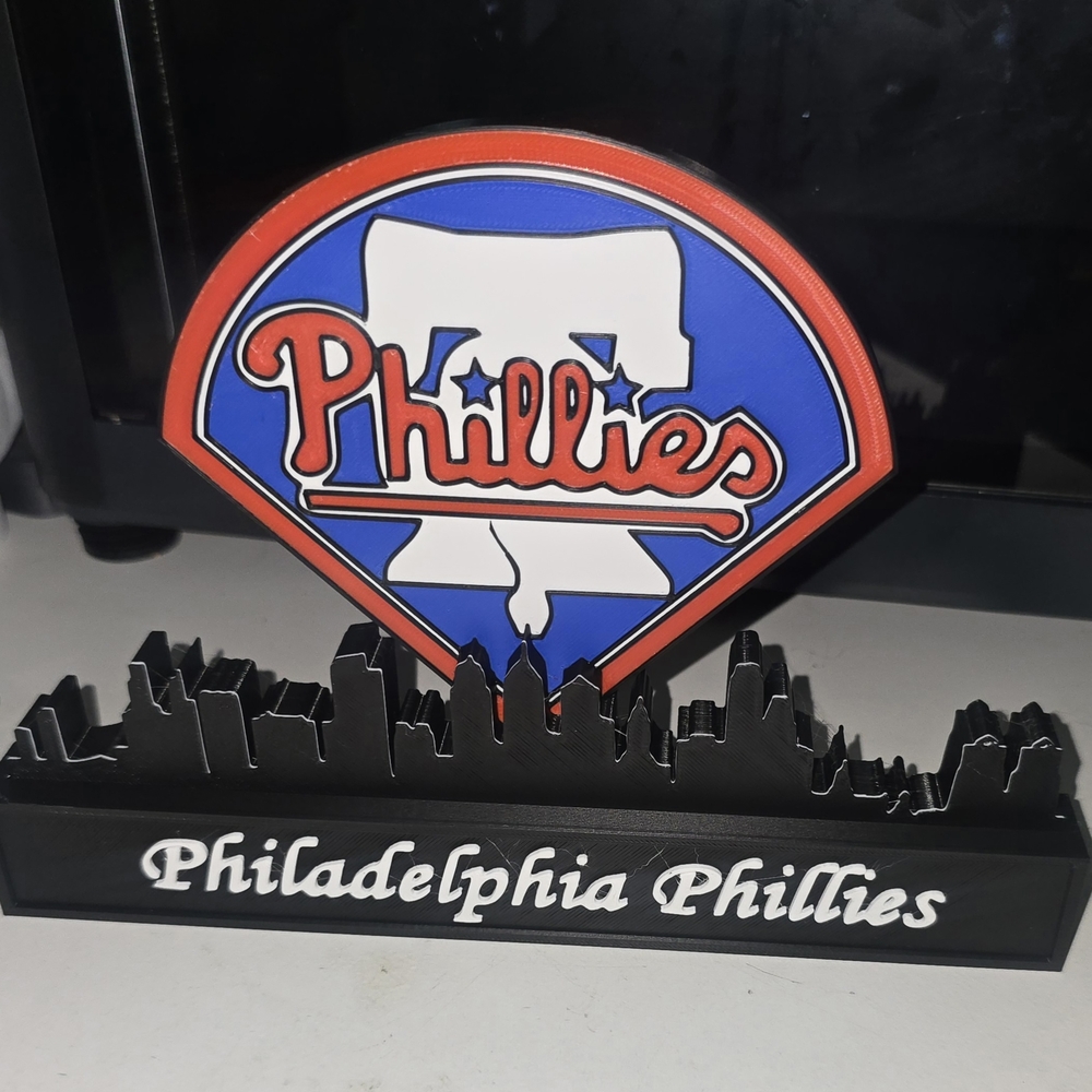 Philadelphia Phillies 3D Printed Logo Display